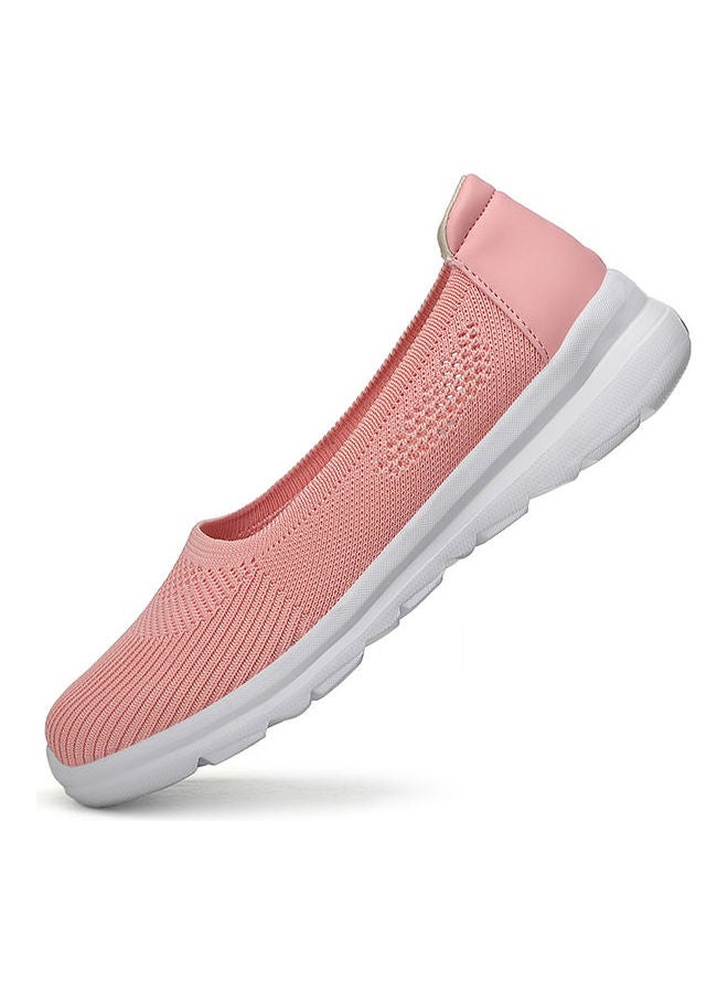 Breathable Casual Slip-On Shoes Pink - Image 5