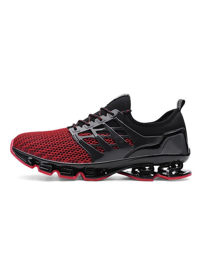 Men's Breathable Sport Shoes Black/Red - Image 2