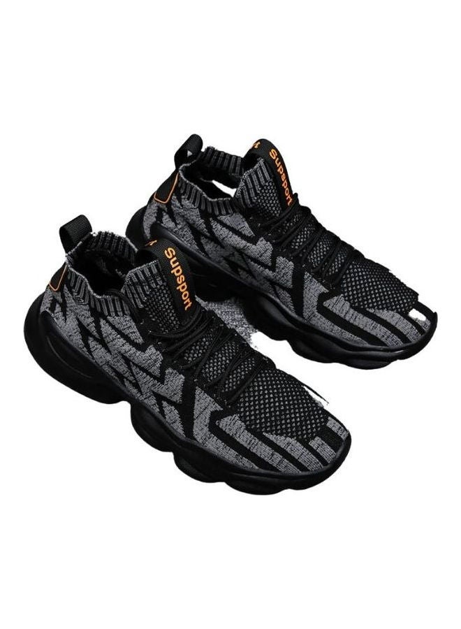 Men's Stylish Running Shoes Black/Grey - Image 5