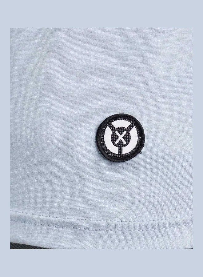 XOYO Casual Printed T-Shirt Blue