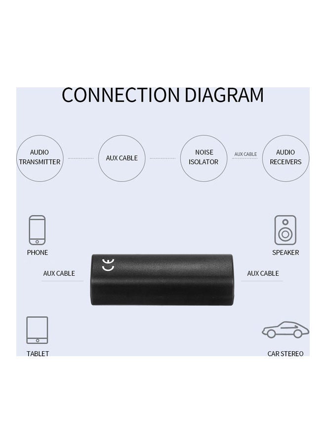 Ground Loop Noise Isolator Black