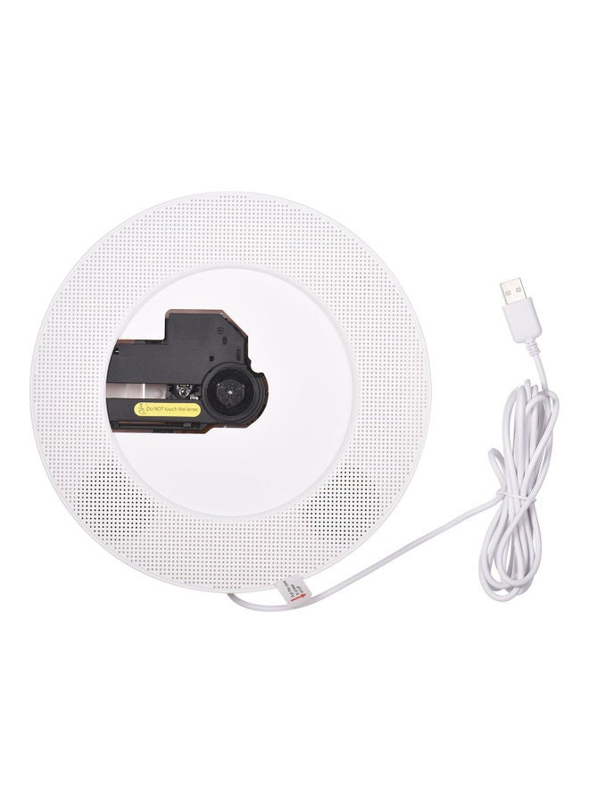Generic - Wall Mountable CD Player Bluetooth Speaker White - Image 1