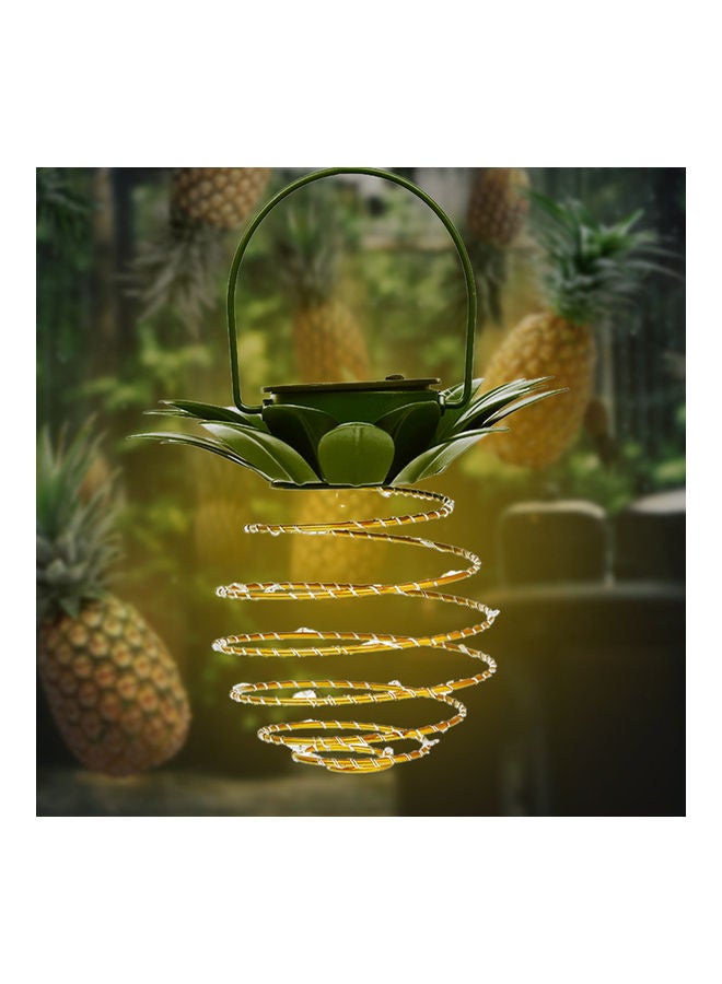 2-Piece Pineapple Shape Decorative Solar Light Yellow - Image 4