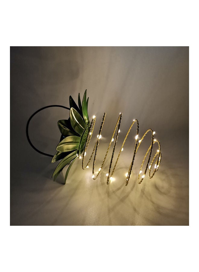2-Piece Pineapple Shape Decorative Solar Light Yellow - Image 5