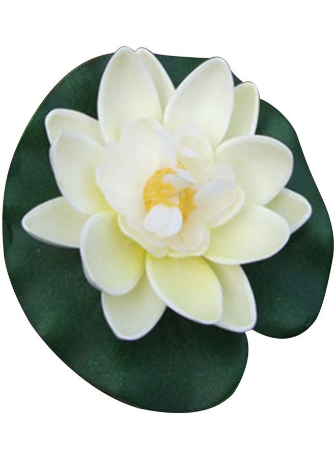 Generic 4-Piece Artificial Floating Lotus Flower White - Image 1