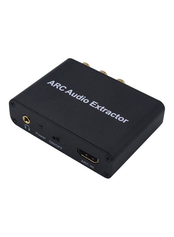 Generic HD ARC Adapter Audio Extractor Stereo Splitter V9318_P Black  - Image 1