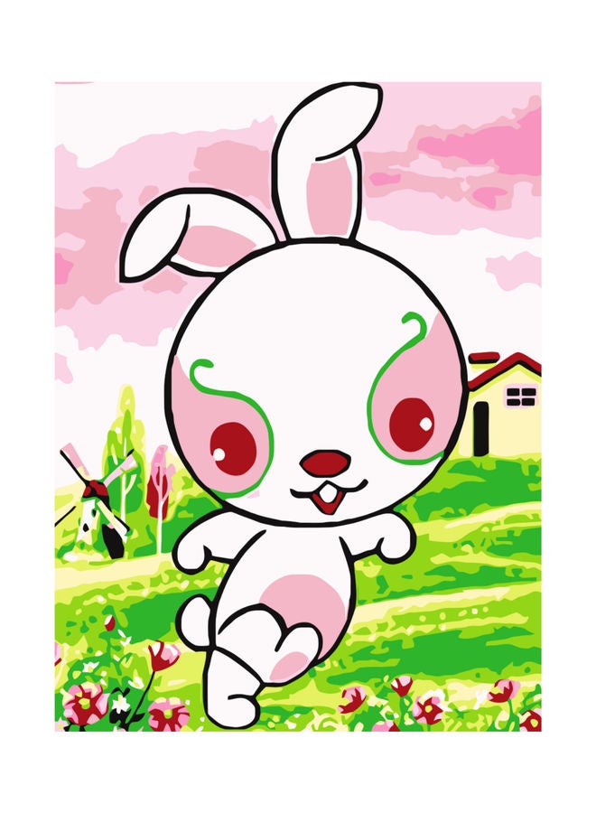 Life Full Kids DIY Paint by Numbers Cartoon Rabbit Multicolour 