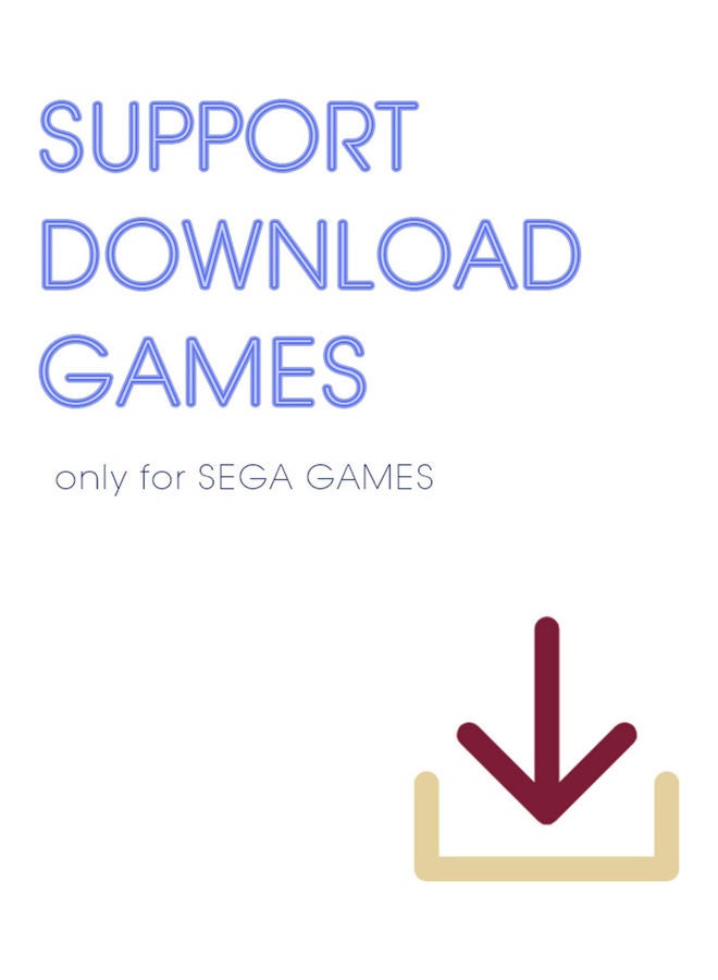 2-Piece Controllers with Game Stick and Power Cable for Sega Games - Image 3