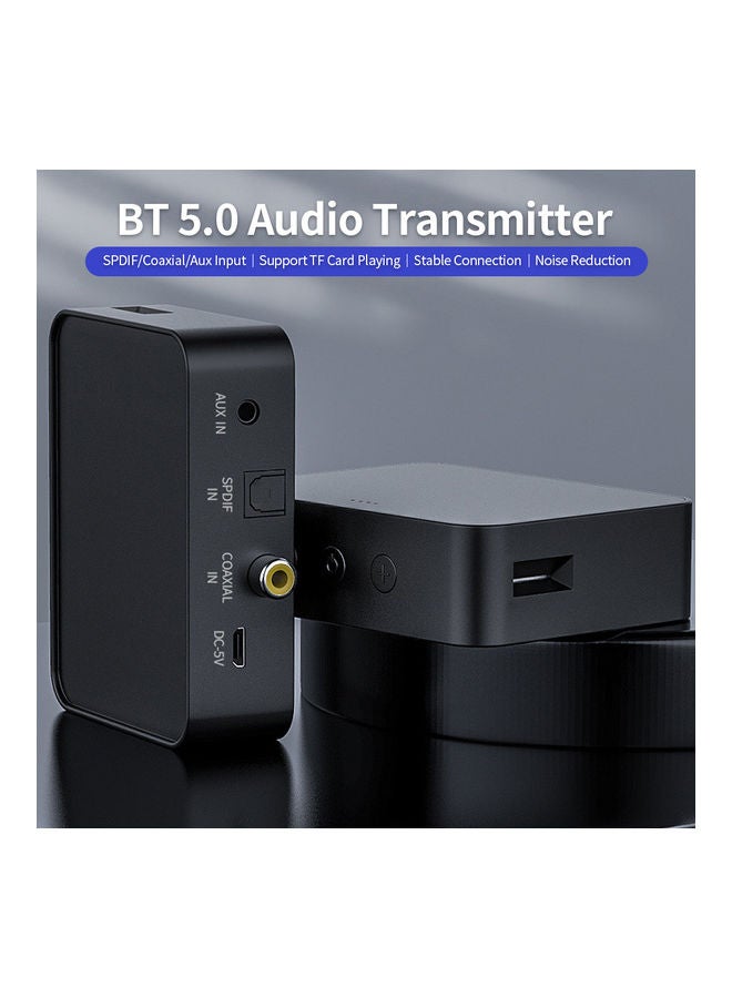 Generic BT 5.0 Audio Transmitter V9364-2_P Black  - Image 3