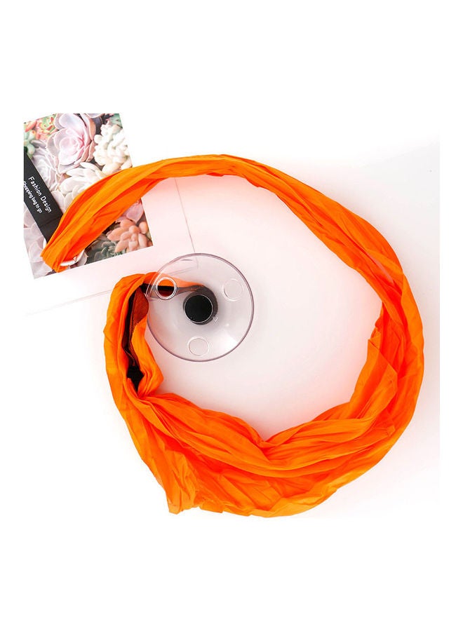 Reusable Portable Folding Telescopic Disc Storage Bag Orange/Black - Image 2