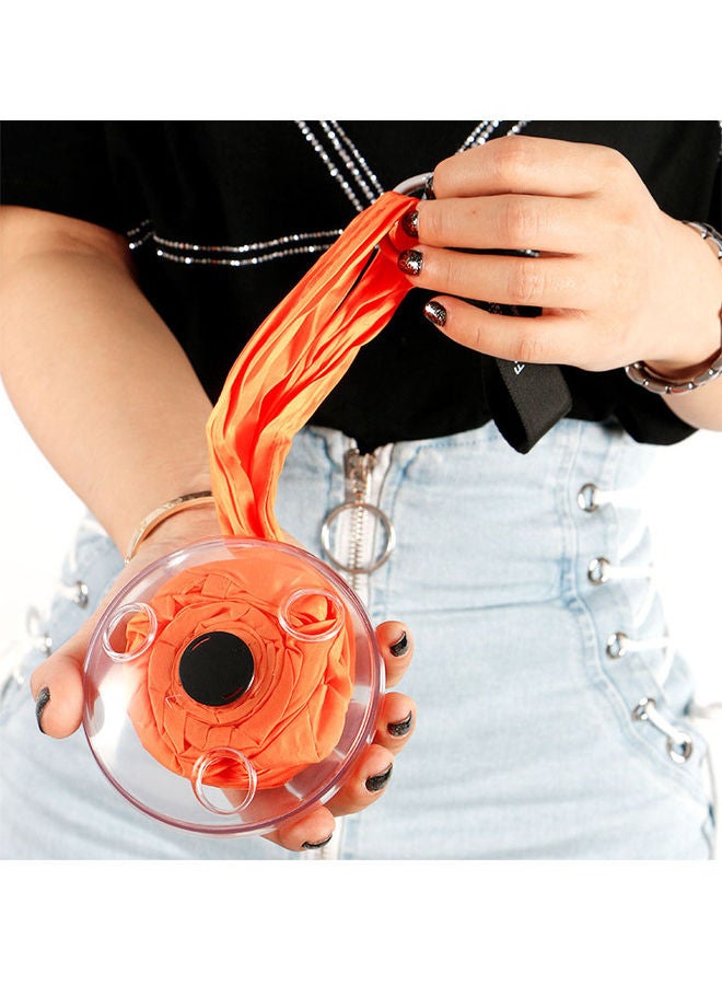 Reusable Portable Folding Telescopic Disc Storage Bag Orange/Black - Image 3