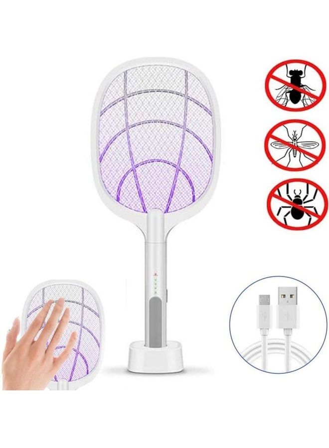 TAI-WANG - Cordless Electric Mosquito Swatter White 15cm - Image 1