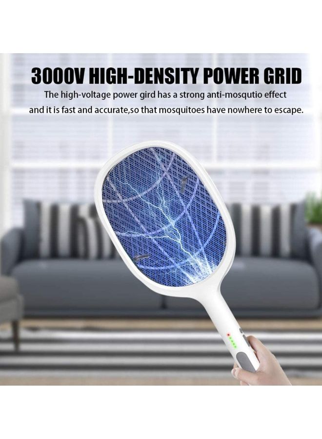 TAI-WANG - Cordless Electric Mosquito Swatter White 15cm - Image 1