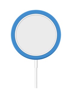 Silicone Protective Case Cover for Apple iPhone Wireless Charger Blue