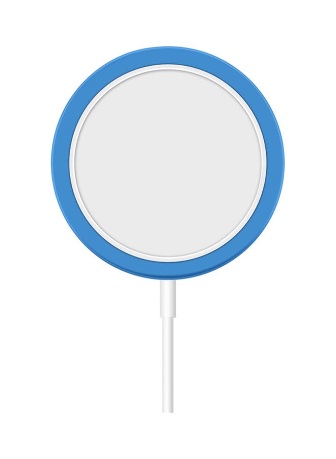 Generic - Silicone Protective Case Cover for Apple iPhone Wireless Charger Blue - Image 1