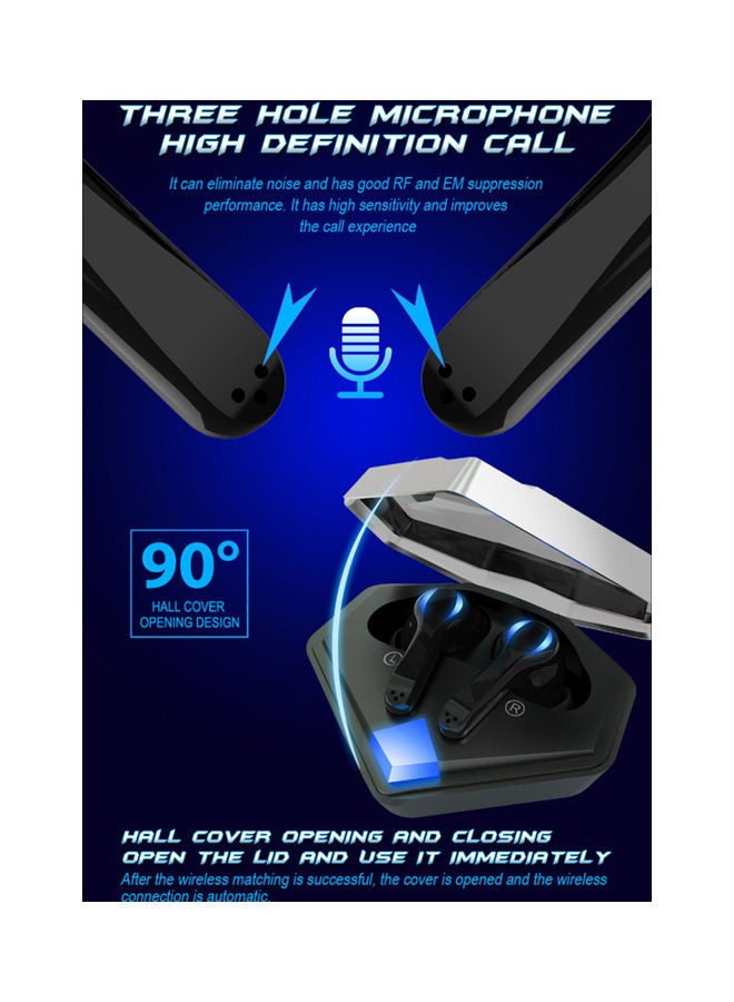 TWS In-Ear Earbuds With Charging Case Black - Image 4