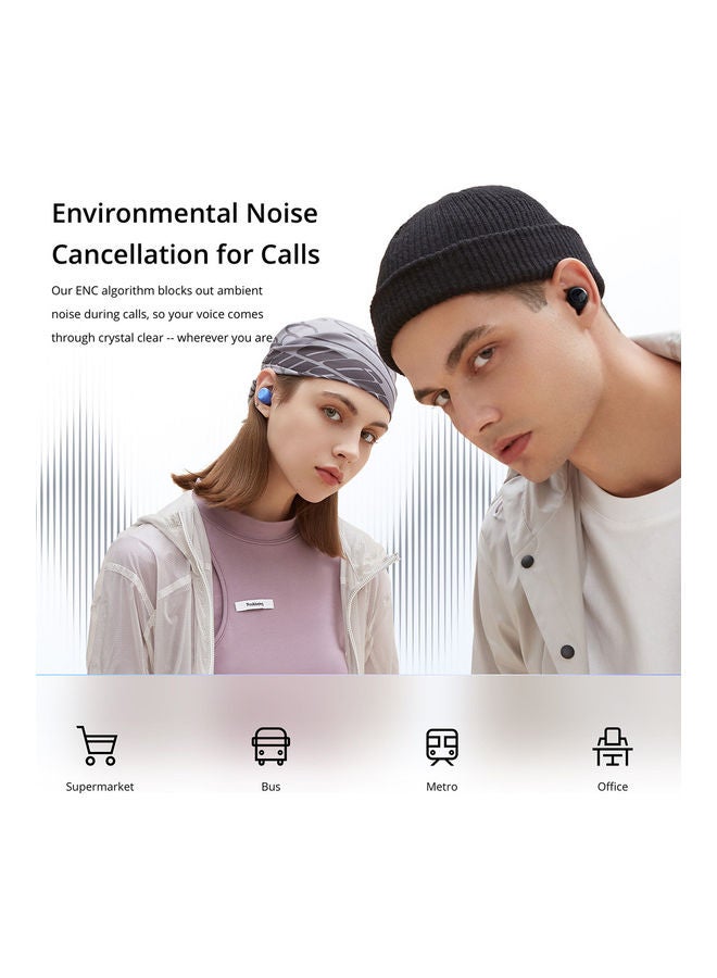 realme - In-Ear Bluetooth Q2 Buds With Case Blue - Image 1