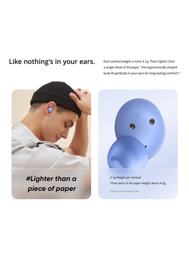 realme - In-Ear Bluetooth Q2 Buds With Case Blue - Image 1