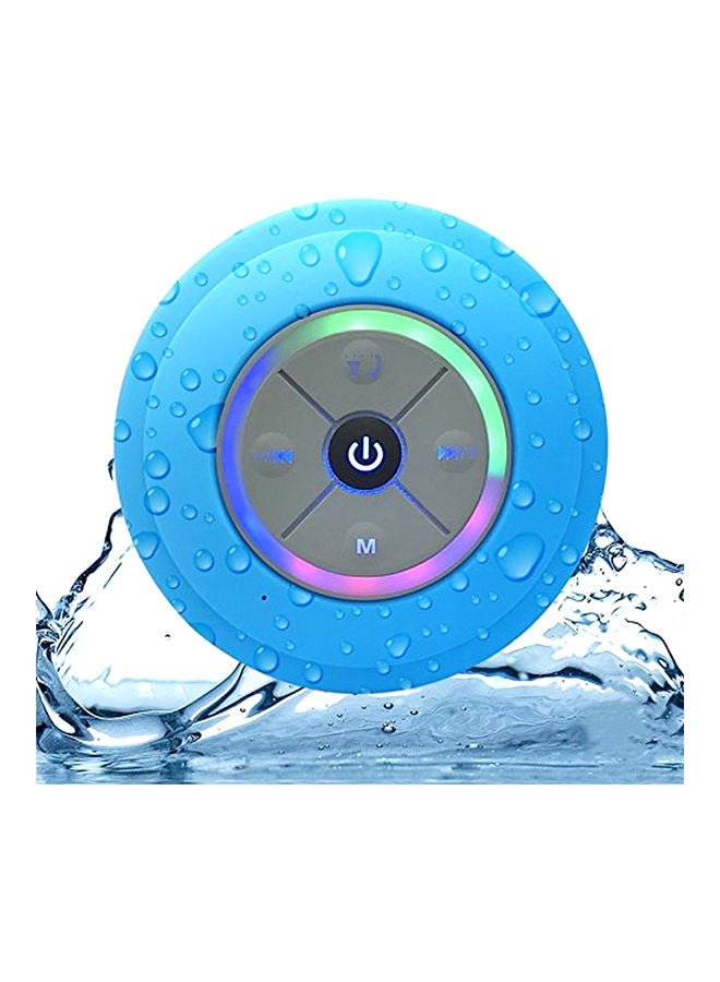 Mini Wireless BT Shower Waterproof Portable Speakers Blue