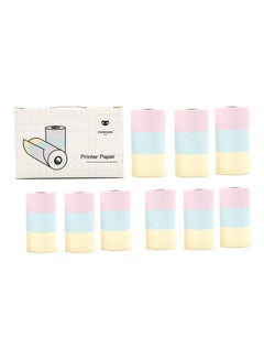 Pack Of 9 Thermal Printing Paper Rolls Pink/Blue/Yellow - v1629707306/N50334343A_3