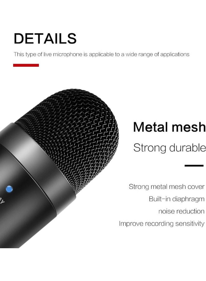 USB Condenser Microphone V9495_P Black - Image 3