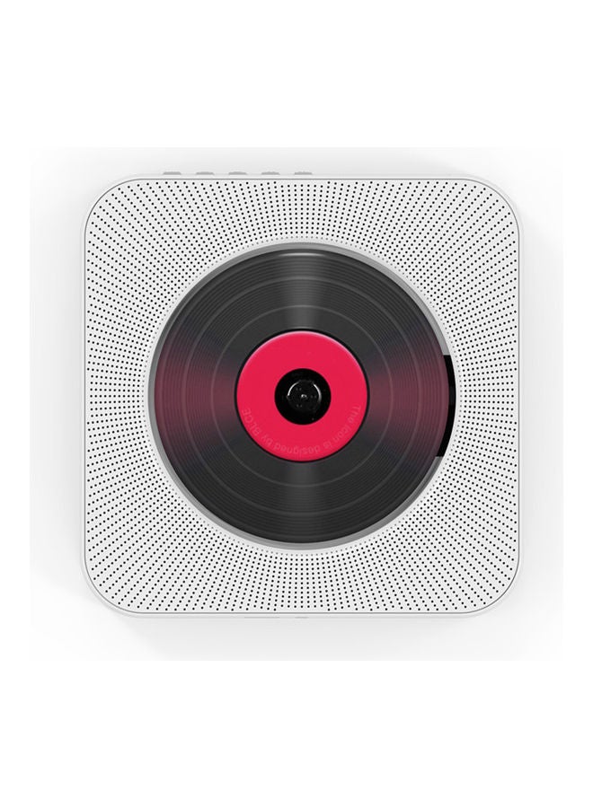 Wall Mounted CD Player Bluetooth Speakers White - Image 1