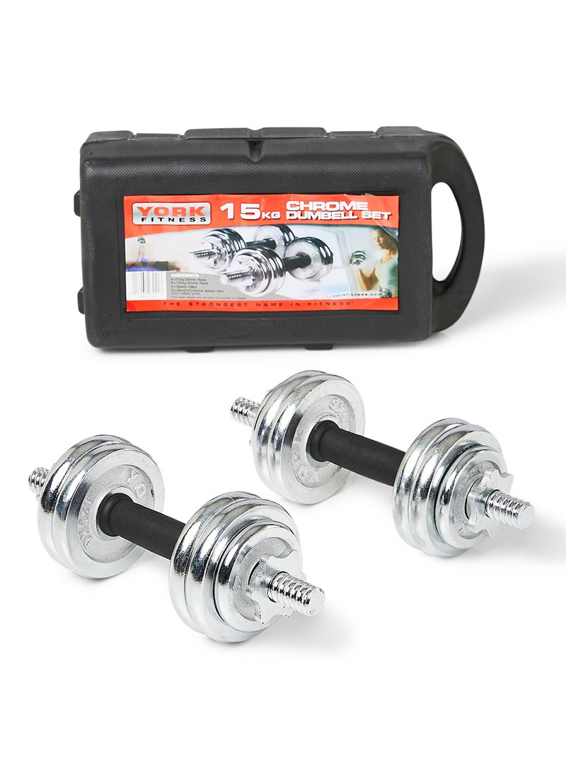 YORK Chrome Set 50 Kg Ykcd50 York 15kg - Image 1