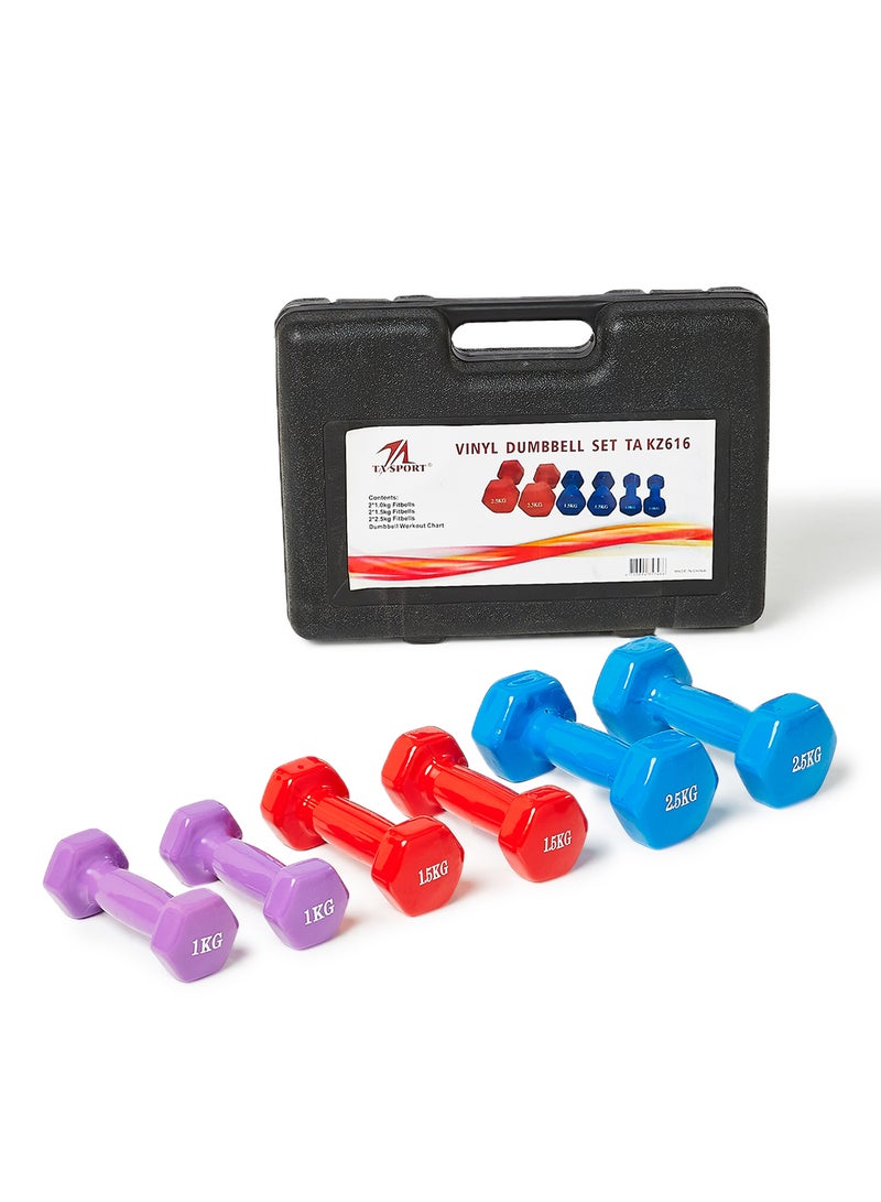TA SPORT Vinyl Dumbbell Set - Image 1