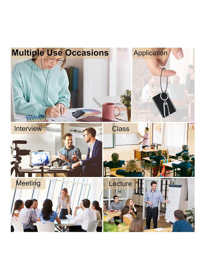 Q85 Mini Voice Recorder V9259-16G_P Black - Image 5