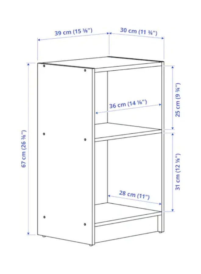 Generic Bedside Table Beige 39x30x 67cm  - Image 3