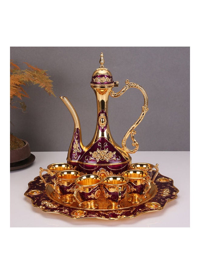 NIBEMINENT European High-End Vintage Wine Set Purple/Gold 