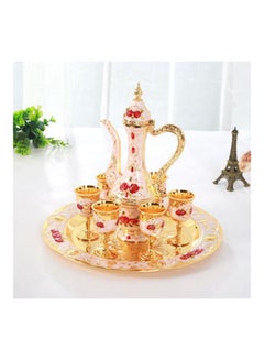 NIBEMINENT European High-End Vintage Wine Set Gold/Light Pink/Red 