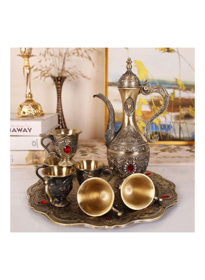 NIBEMINENT European High-End Vintage Wine Set Brown/Red/Gold  - Image 2