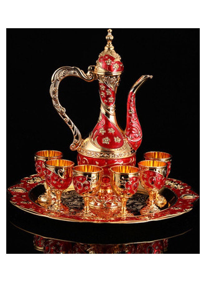 NIBEMINENT European High-End Vintage Wine Set Pink/Gold 