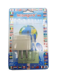 WONPRO Universal Travel Adapter White  - Image 2
