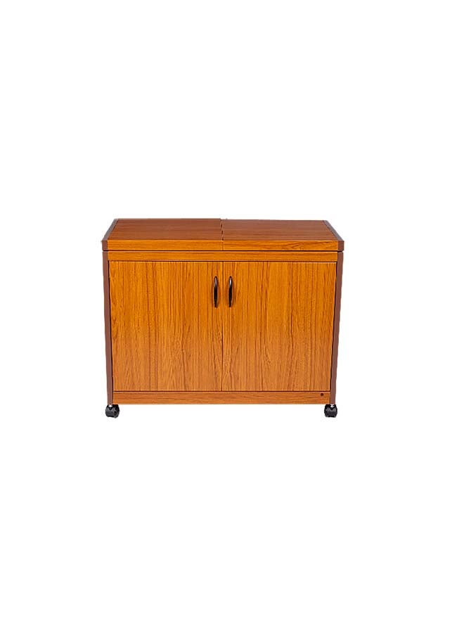 جورنجي عربة تسخين الطعام وولف باور قائمة بذاتها مع 4 أطباق مع غطاء منزلق - Image 2