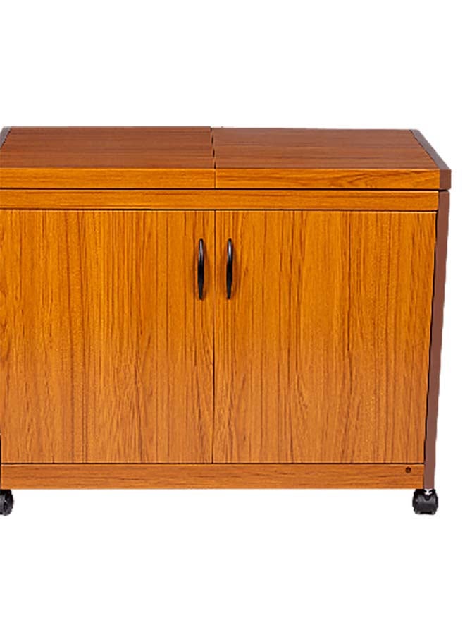 جورنجي عربة تسخين الطعام وولف باور قائمة بذاتها مع 4 أطباق مع غطاء منزلق - Image 5