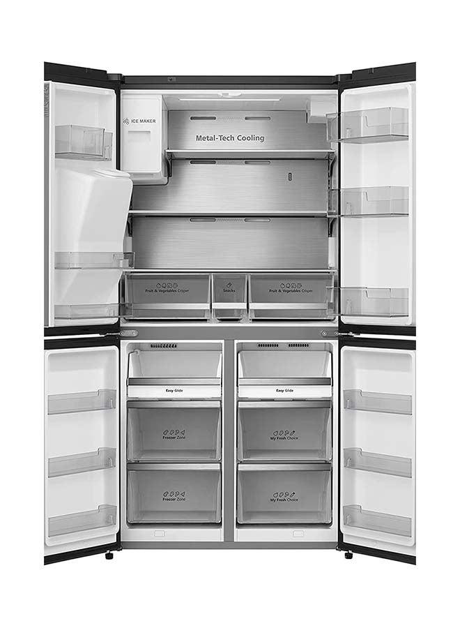 جورنجي ثلاجة بـ 4 أبواب 0 W NRM9181SB أسود - Image 3