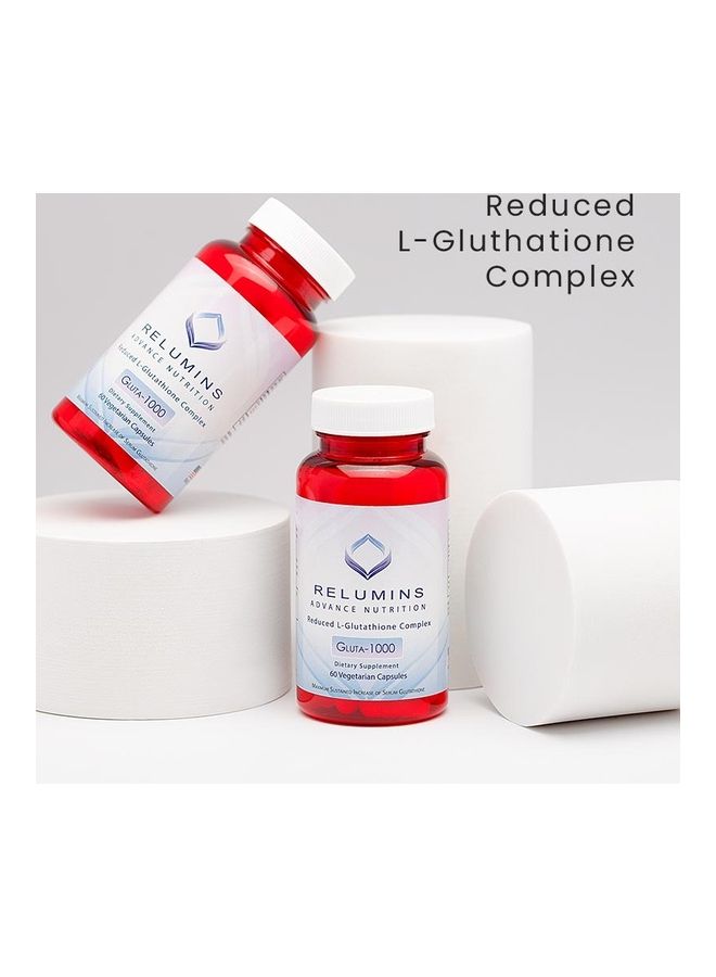 RELUMINS Advance Nutrition Reduced L-Glutathione Complex Gluta-1000 (60 Capsules) - Image 2