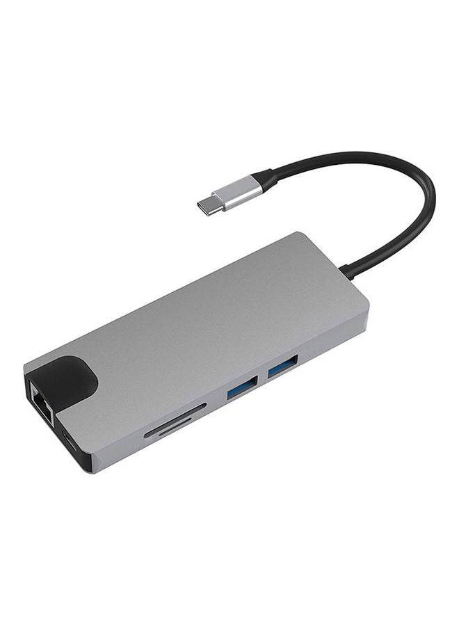 Generic - 9-In-1 USB Type-C Docking Station Grey - Image 1