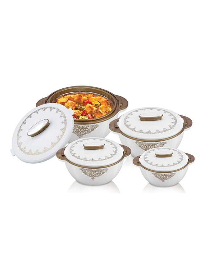 UTC 4-Piece Solitaire Casserole Dish With 4 Lids White  - Image 1