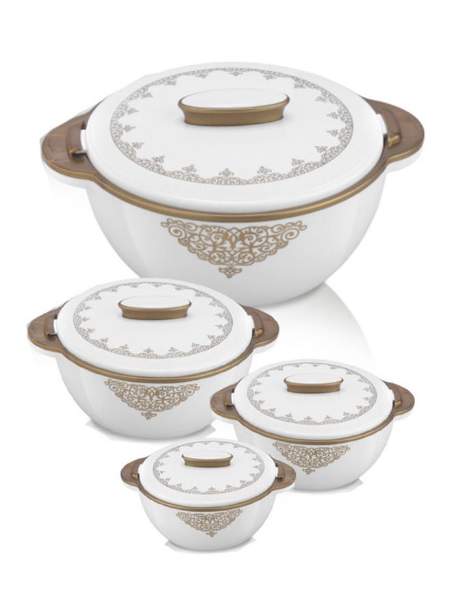 UTC 4-Piece Solitaire Casserole Dish With 4 Lids White  - Image 2