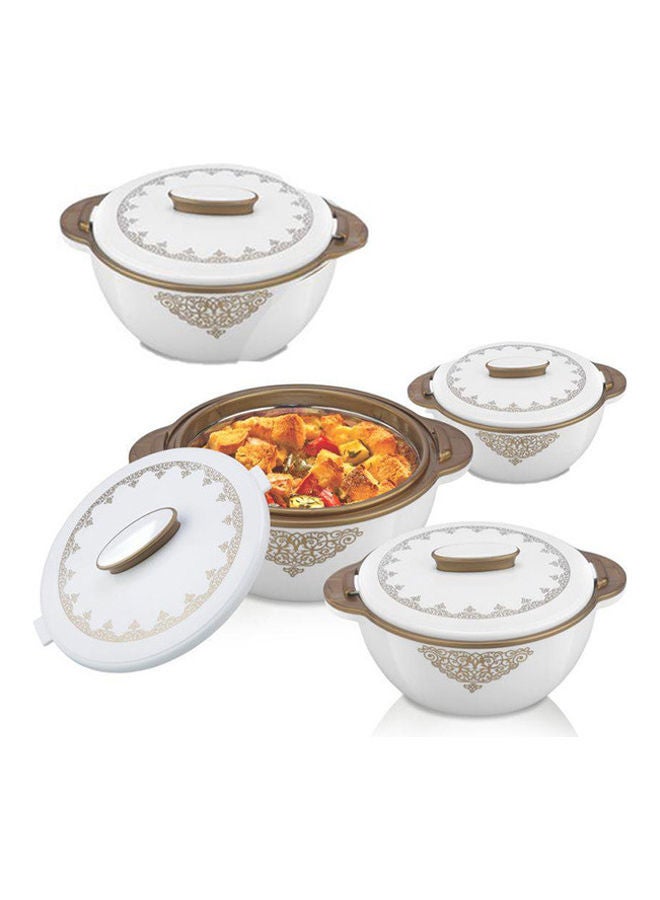 UTC 4-Piece Solitaire Casserole Dish With 4 Lids White  - Image 3