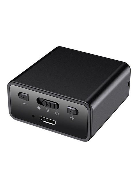 مسجل صوت صغير ومستطيل Q65 بمشغل MP3 ومنفذ شحن USB طراز Q65 V9240-8G_P أسود