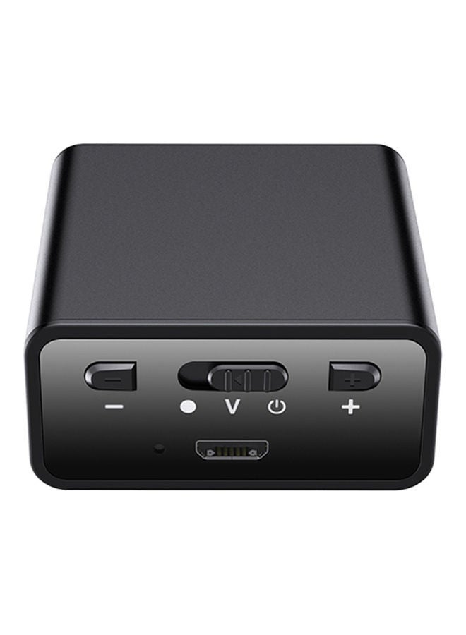 مسجل صوت صغير ومستطيل Q65 بمشغل MP3 ومنفذ شحن USB طراز Q65 V9240-8G_P أسود