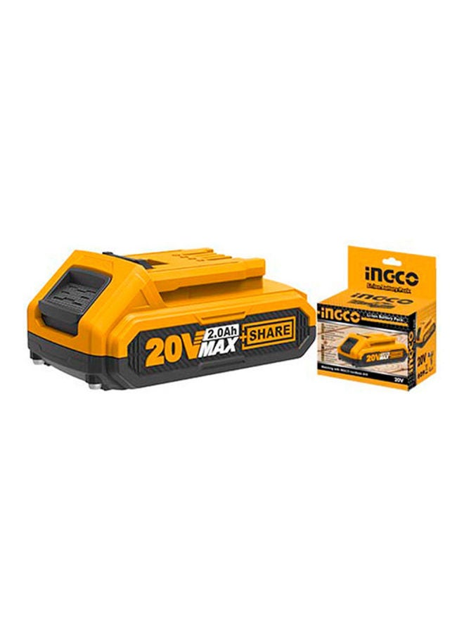 INGCO Lithium Ion Battery Pack Black/Yellow 