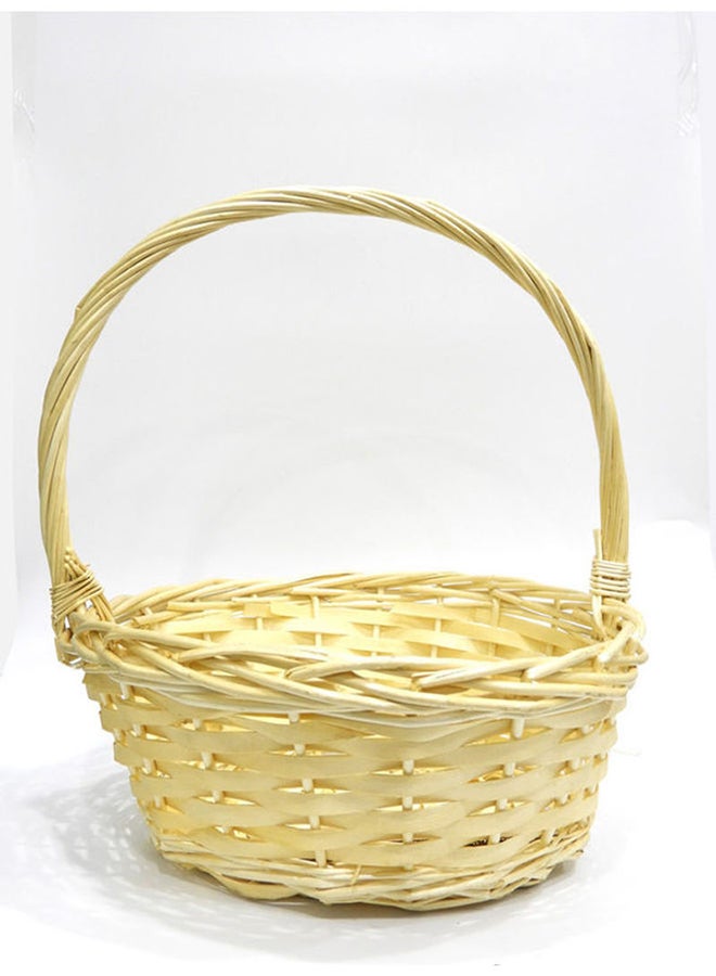 BABAZAM - 3-Piece Wicker Woven Handmade Gift Basket Beige 35x30x30cm - Image 1