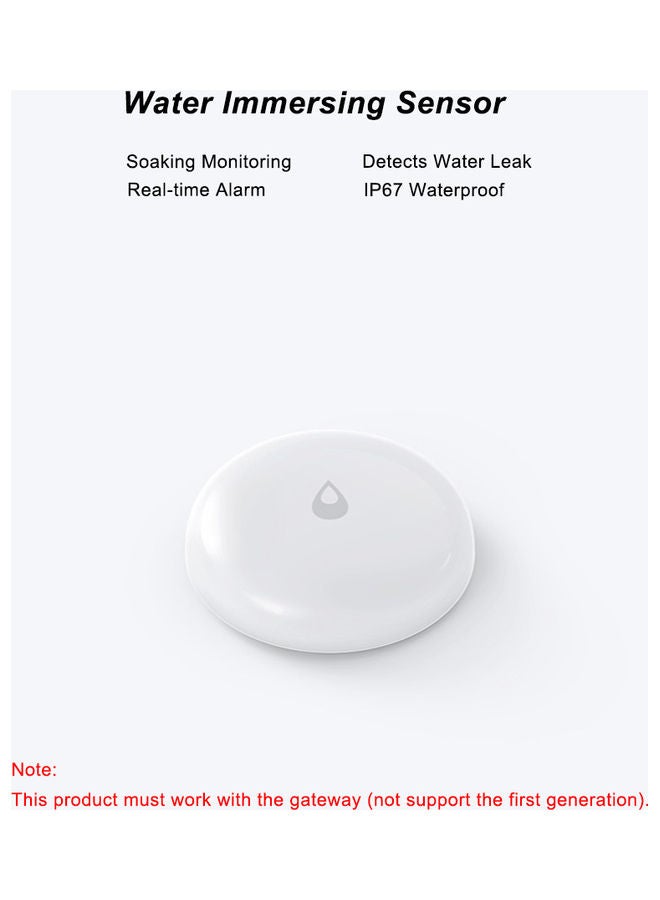 Aqara - IP67 Water Immersing Sensor Soaking Leakage Alarm White - Image 1