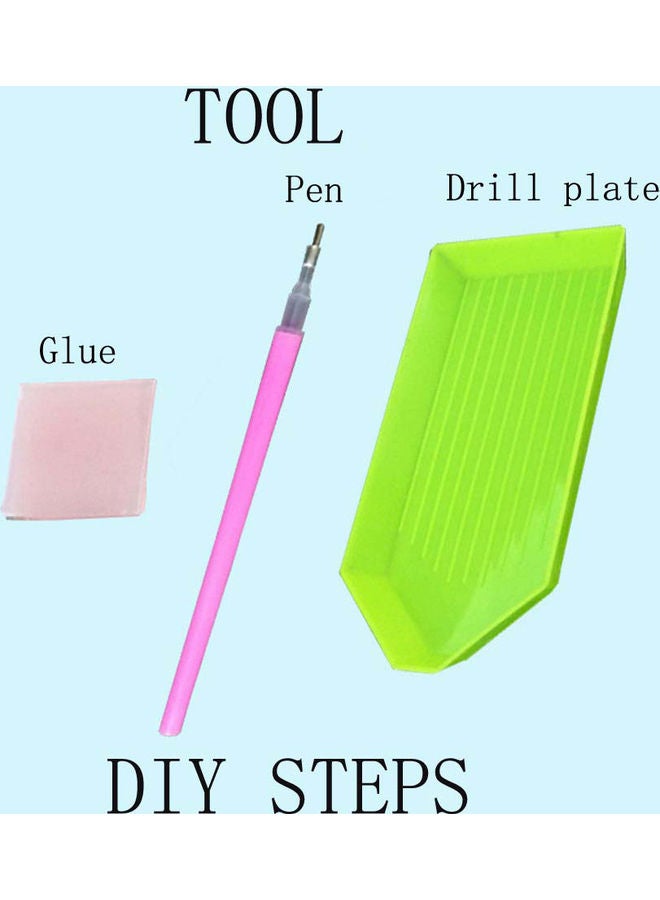 Decorative DIY 5D Diamond Painting Set Multicolour - Image 5