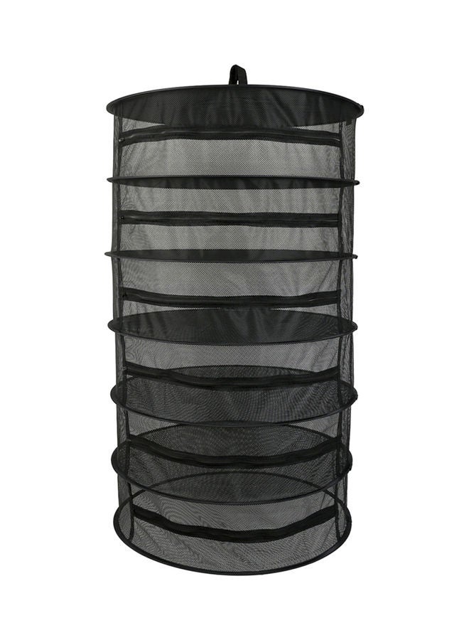 Generic Hanging Basket 6 Layers With Zipper Black 22 x 8 x 22cm  - Image 1